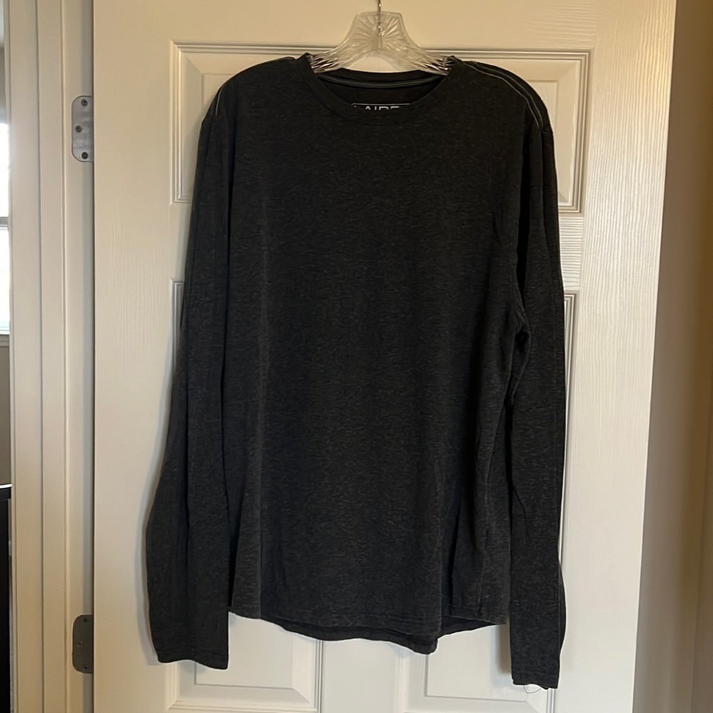 Men’s Laird Apparel Grey Long Sleeve Tee Shirt